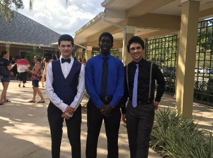 From left to right: Drew Meyerson, Kwame Amankwah, Evan Castro. 2015