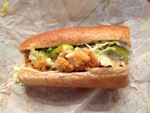 You can get delicious chicken tenders, on a sub and make it even more delicious-er!!!!