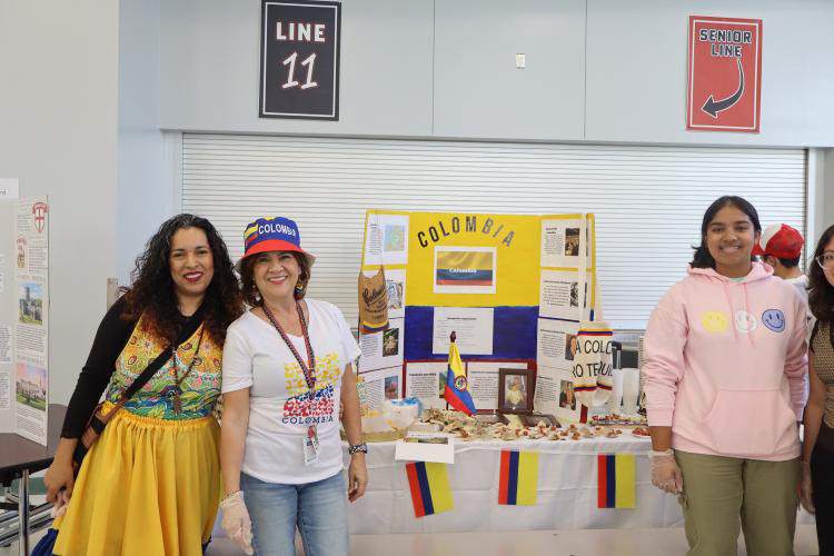 Colombia table at the Multicultural Festival