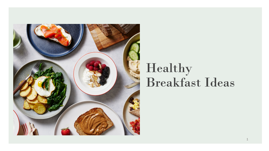 Top 5 Healthy Breakfast Ideas